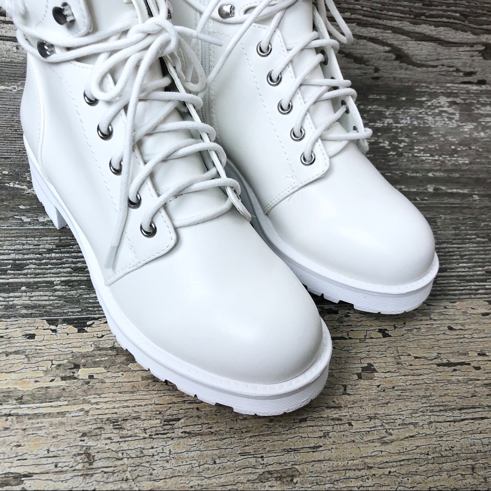 MIA Jeremy Faux Fur Trimmed Combat Boot - Picture 3 of 4